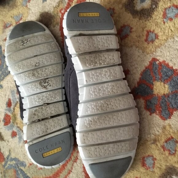 Cole Haan Grey Suede Wingtip Oxford Sneakers Shoes Zerogrand 8 B - Picture 4 of 6